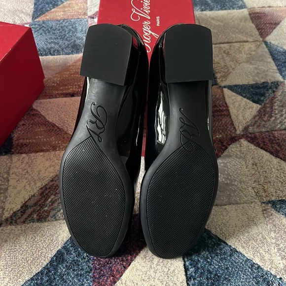 Roger Vivier Black 5cm square heel loafer - Picture 2 of 5